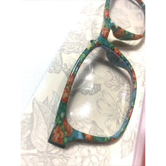 The Pioneer Woman "Vintage Floral" Blue Light Screen Protection Glasses W/ Case - Picture 4 of 7